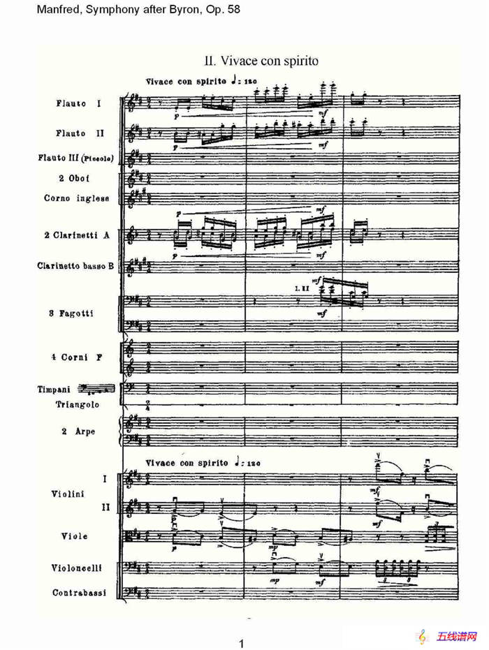 Manfred, Symphony after Byron, Op.58第二乐章（一）
