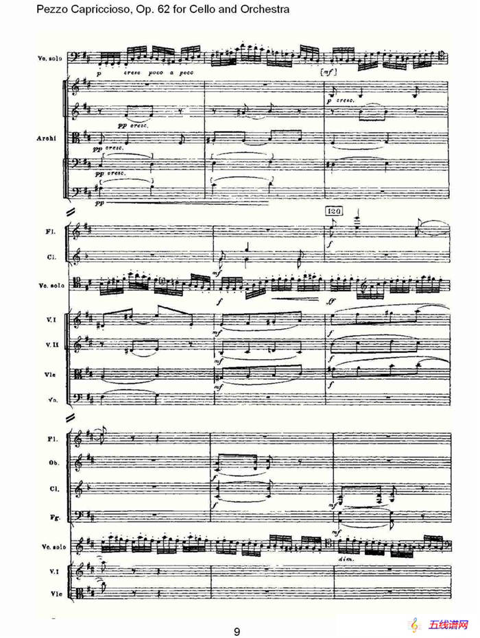 Pezzo Capriccioso, Op.62（大提琴与管弦乐）