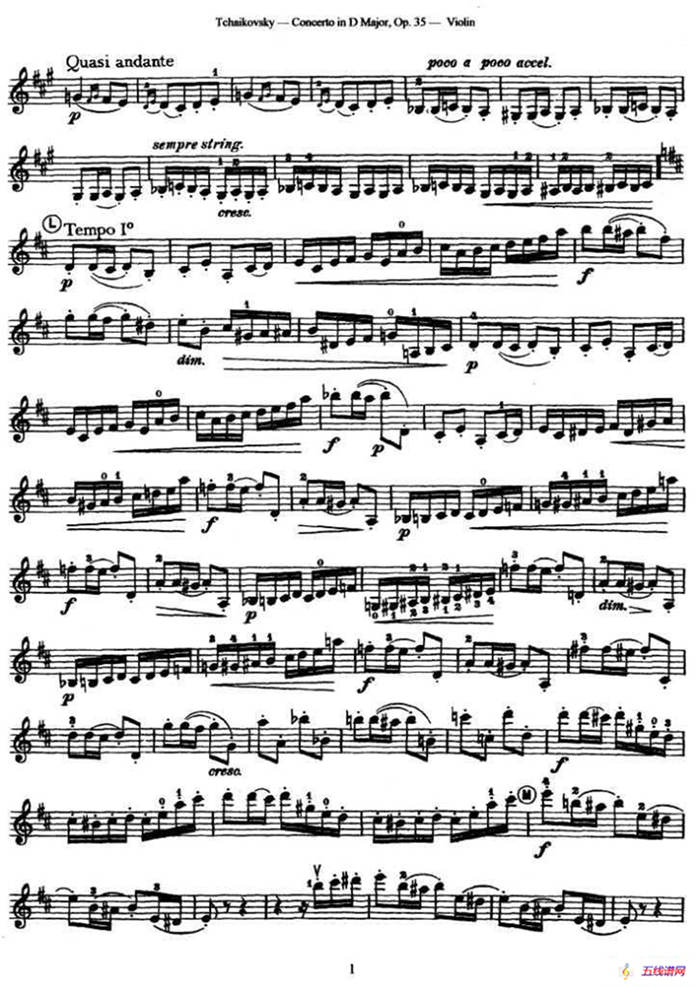 Concerto in D Major.Op.35