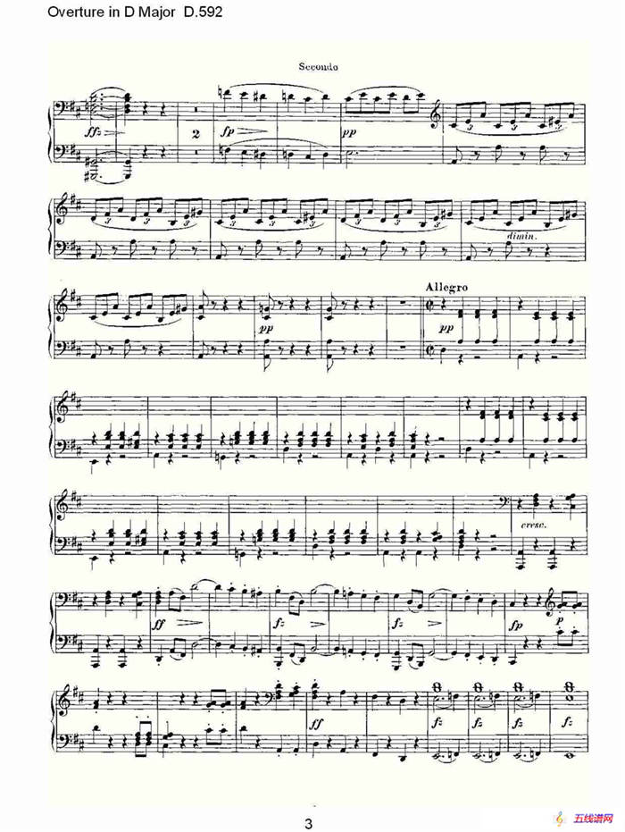 Overture in D Major D.592（Ｄ大调序曲 D.592）