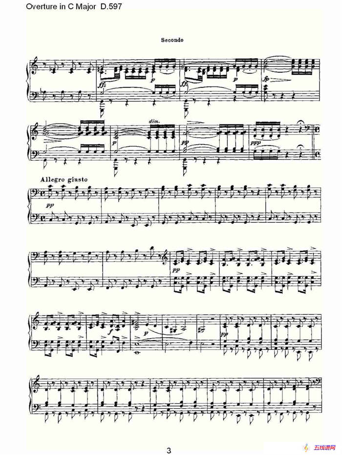 Overture in C Major D.597（Ｃ大调序曲 D.597）