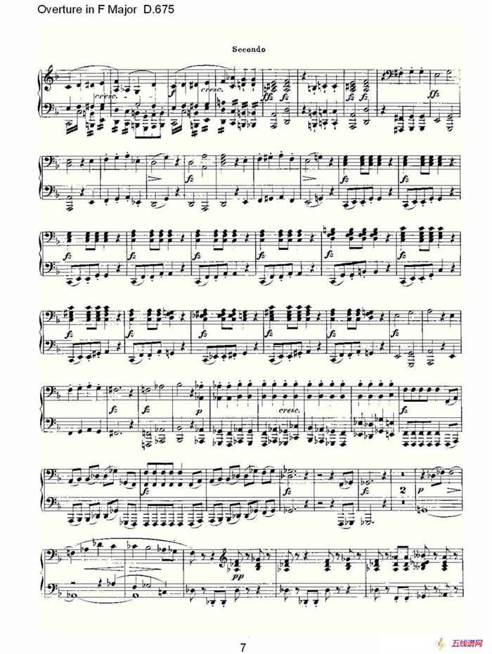 Overture in F Major D.675（Ｆ大调序曲 D.675）