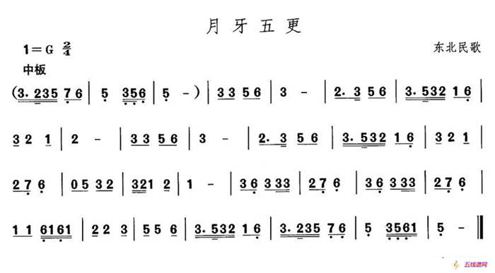 中国民族民间舞曲选（（一）东北秧歌：月芽五）