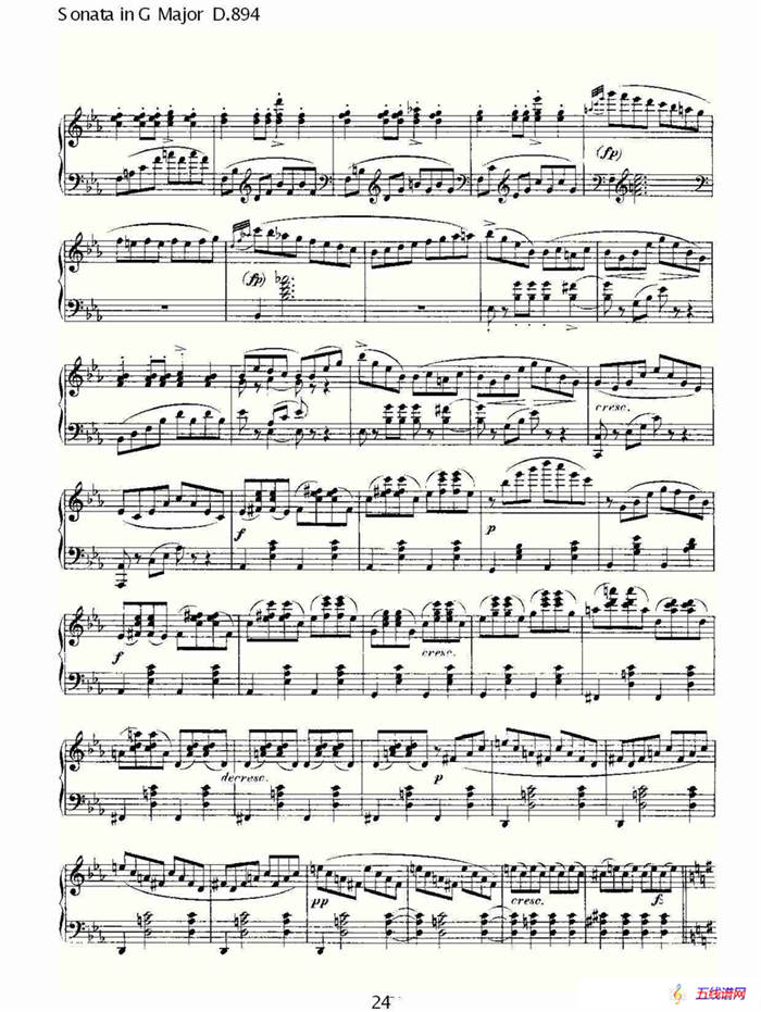 Sonata in G Major D.894（G大调奏鸣曲 D.894）