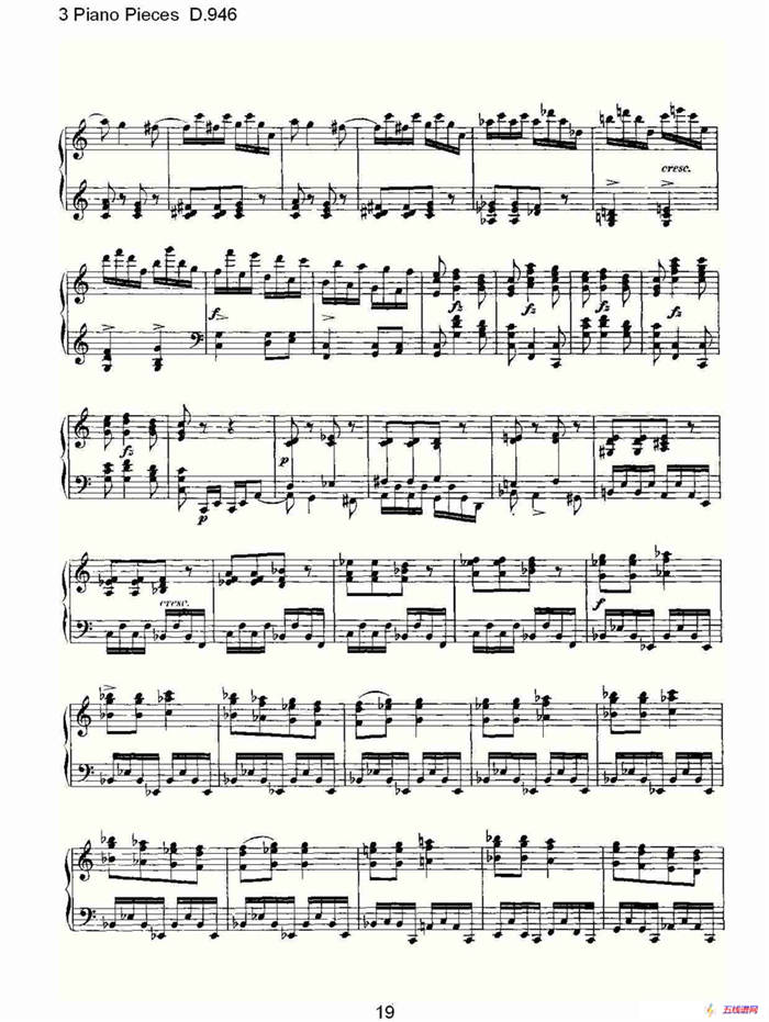 3 Piano Pieces D.946（钢琴三联奏D.946）
