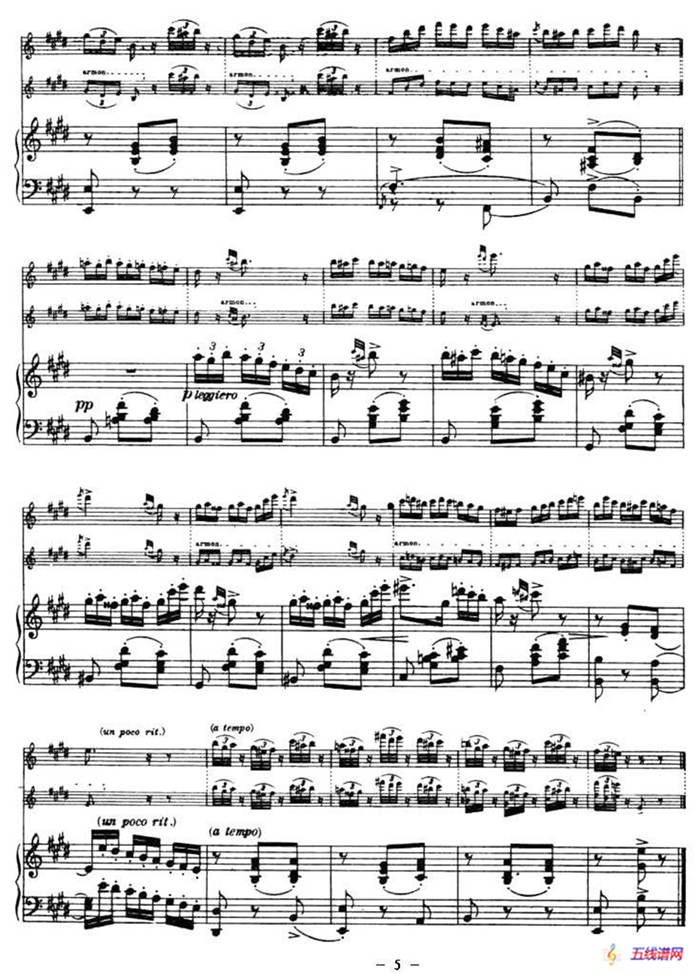 CANTABILE E VALZER（钢琴伴奏小提琴谱）