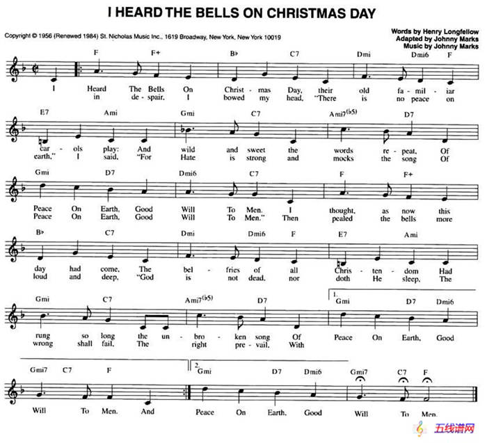 I HEARD THE BELLS ON CHRISTMAS DAY