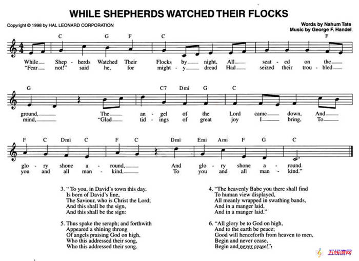 WHILE VSHEPHERDS WATCHED THEIR FLOCKS