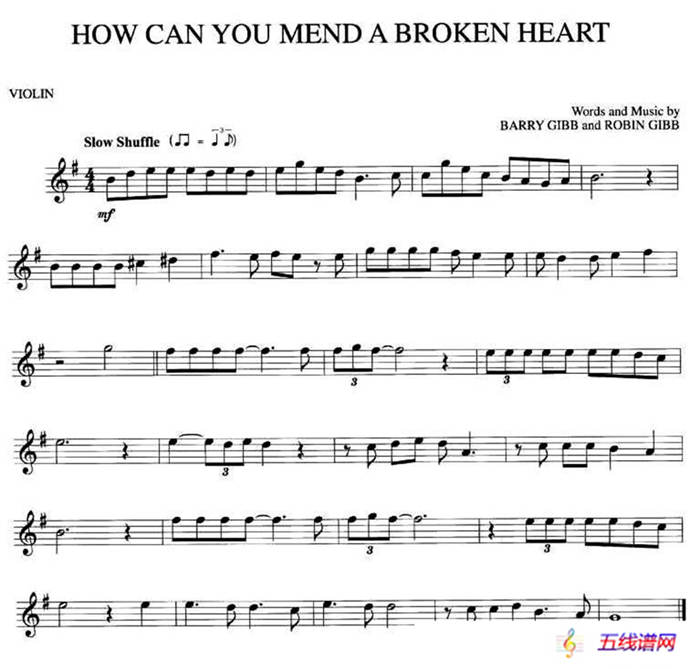 HOW CAN YOU MEND A BROKEN HEART