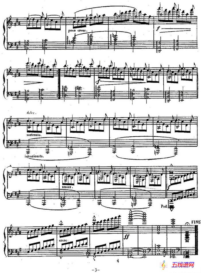 Etude No. 1（A major）