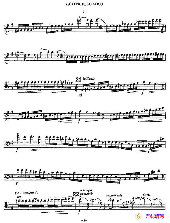 Edward Elgar Concerto e Minor Op85 For Cello（Cel）