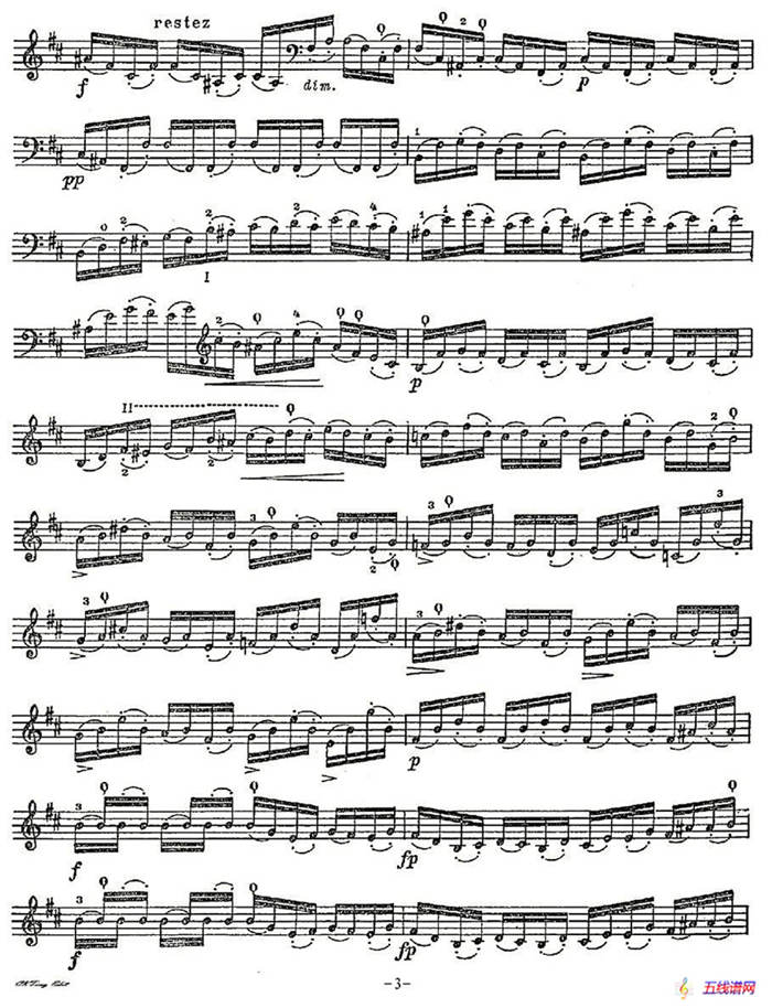 A. Piatti 12 Caprice Op.25（皮阿蒂 12首大提琴随想曲) 第十）