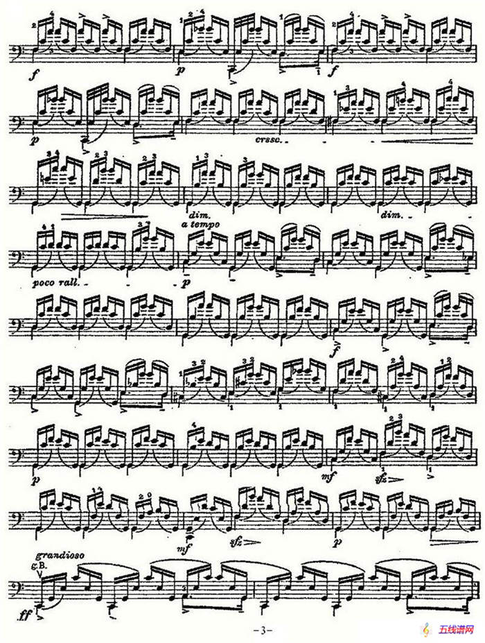 PIATTI 12 Caprices 之7（大提琴）