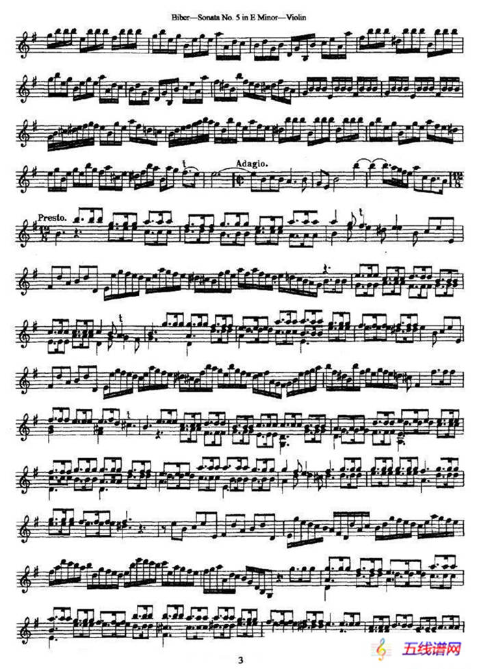 Sonata No.5 in E Minor