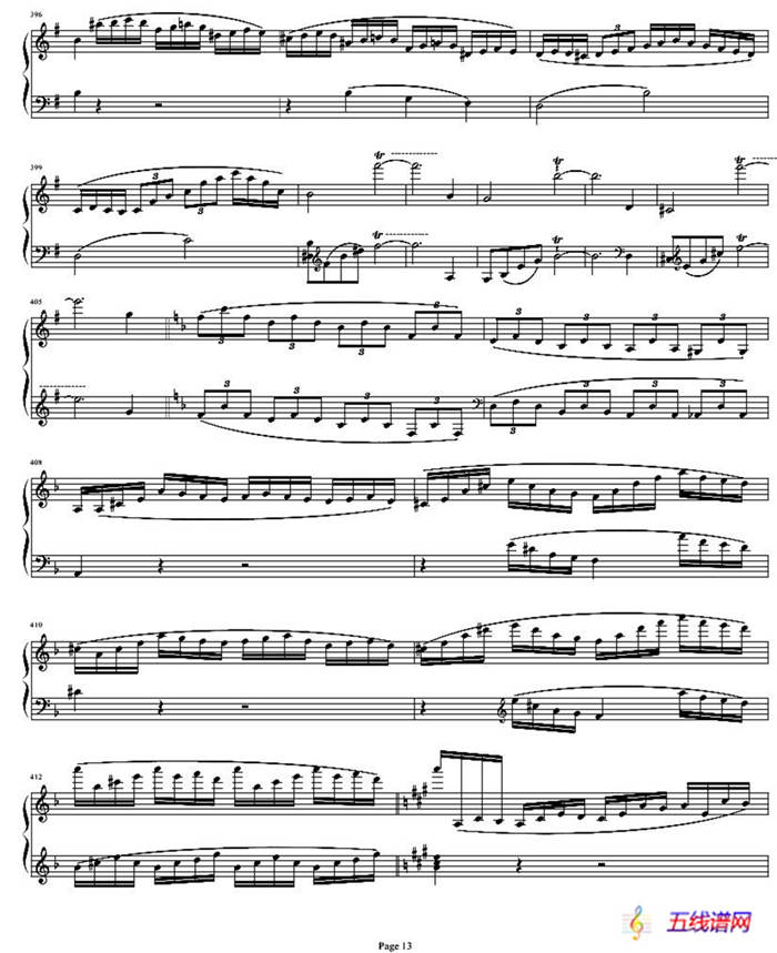 贝多芬钢琴协奏曲Op61第一乐章