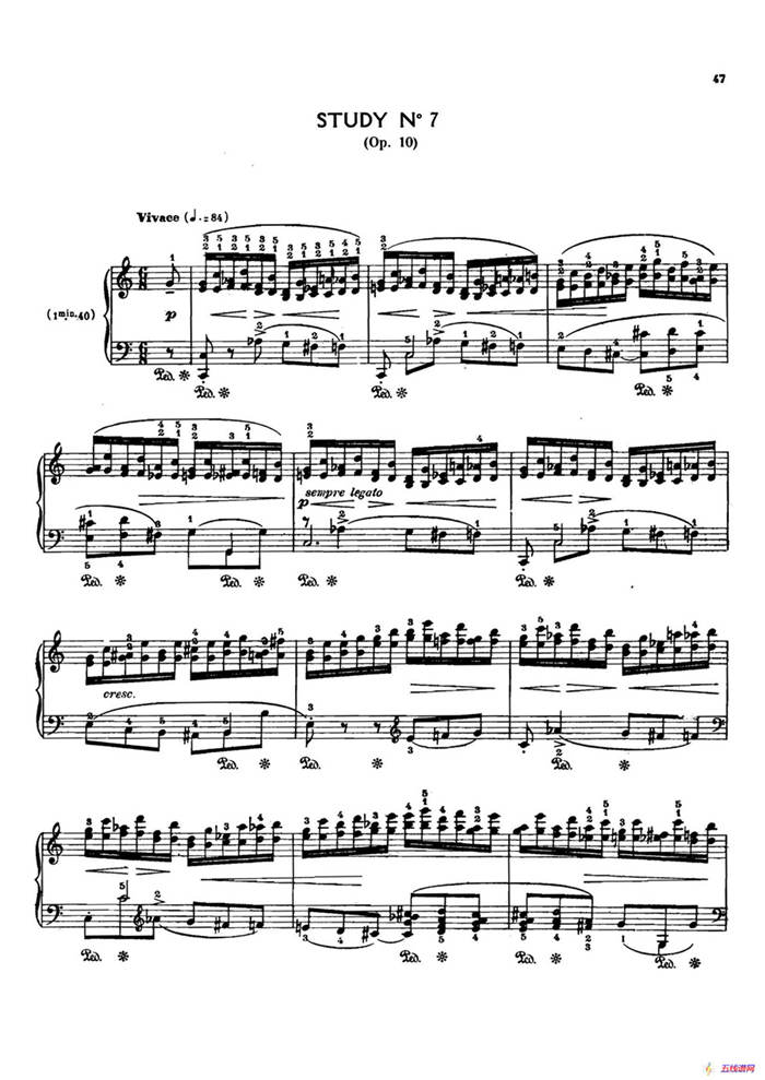 12 Etudes Op.10 柯尔托教学版（12首练习曲·7）