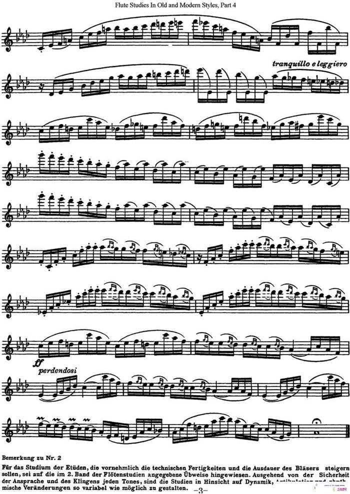 斯勒新老风格长笛练习重奏曲（第四部分）（NO.1-NO.2）