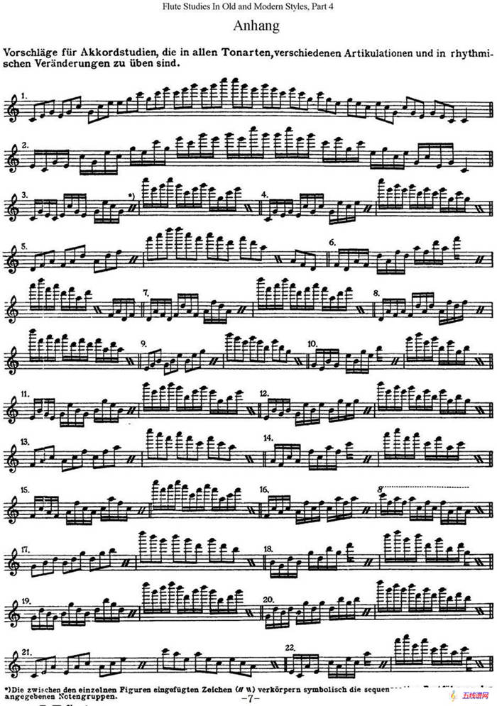 斯勒新老风格长笛练习重奏曲（第四部分）（NO.24）