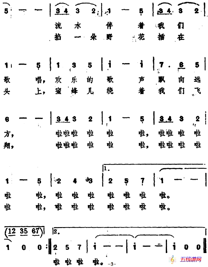 女兵的假日 （韩冷词 史宗毅曲）