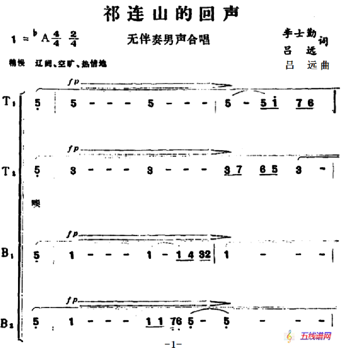 祁连山的回声 