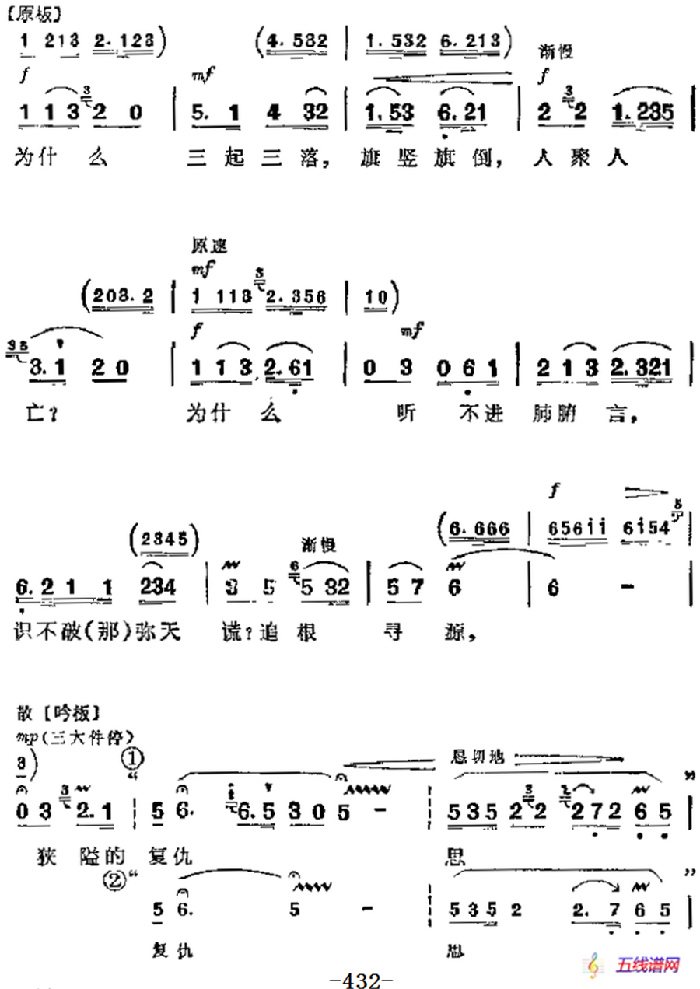 革命现代京剧《杜鹃山》主要唱段：血的教训（第八场 柯湘唱段）