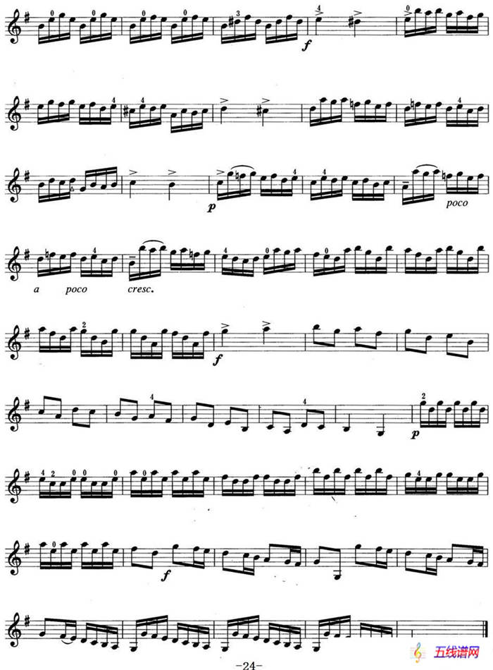 小提琴考级第四级：外国乐曲（5首）