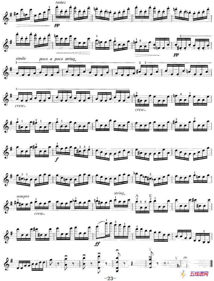 小提琴考级第八级：外国乐曲（7首）