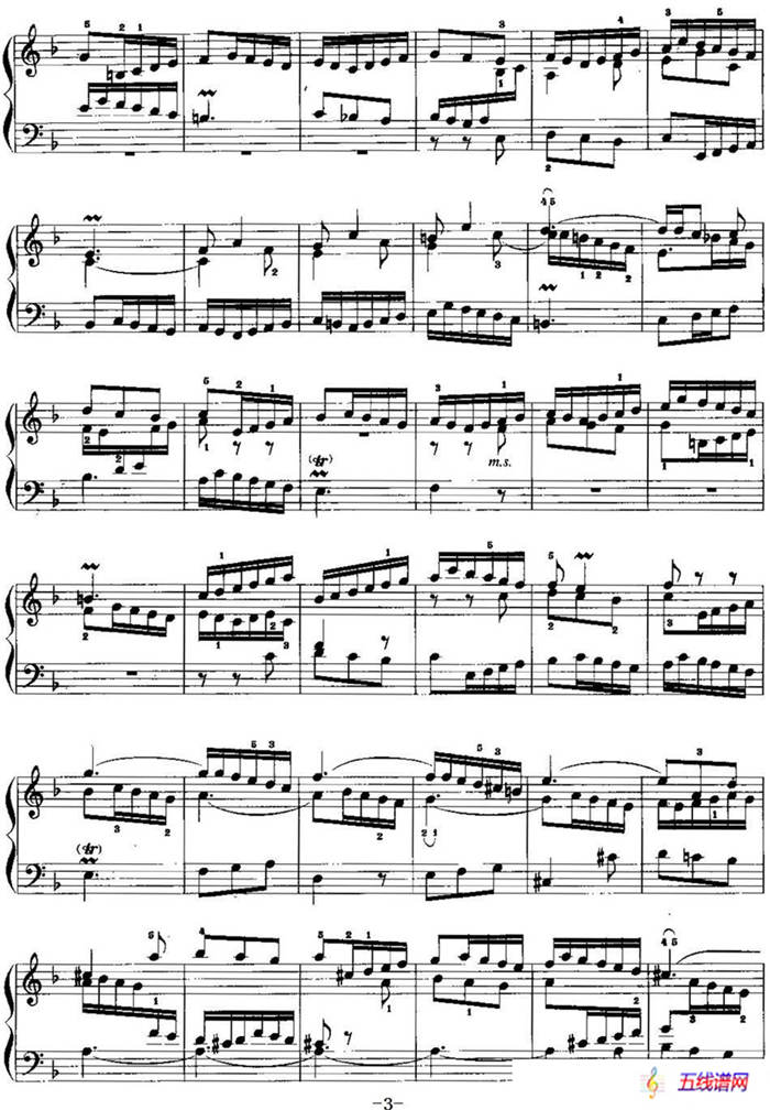 手风琴复调作品：F大调前奏曲与赋格
