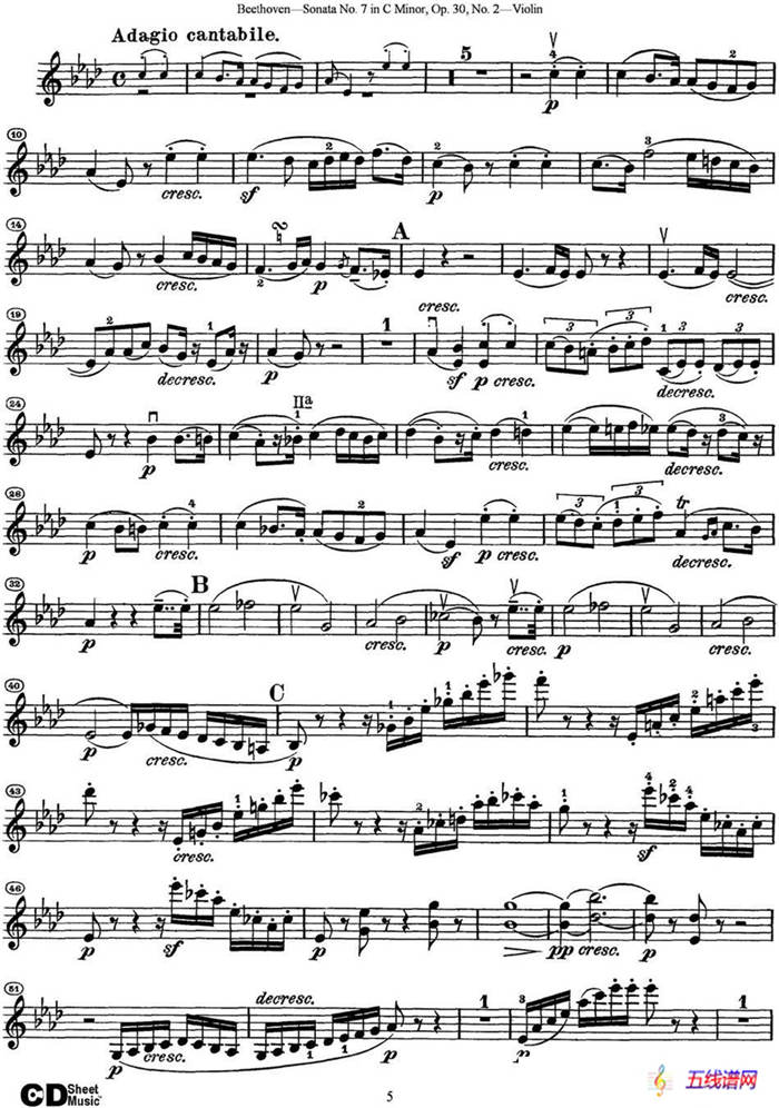 Violin Sonata No.7 in C Minor Op.30 No.2