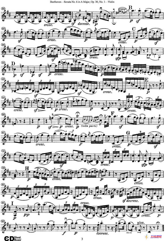 Violin Sonata No.6 in A Major Op.30 No.1