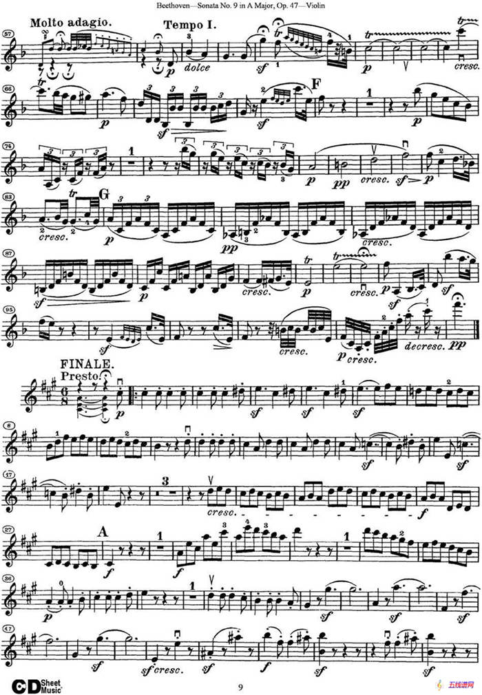 Violin Sonata No.9 in A Major Op.47