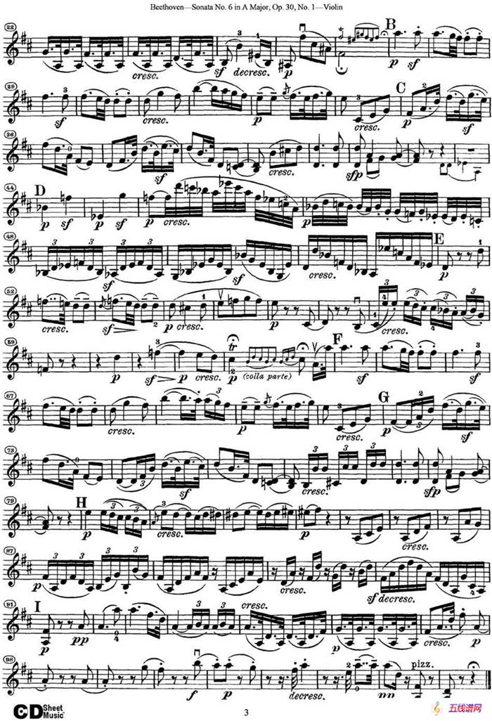 Violin Sonata No.6 in A Major Op.30 No.1