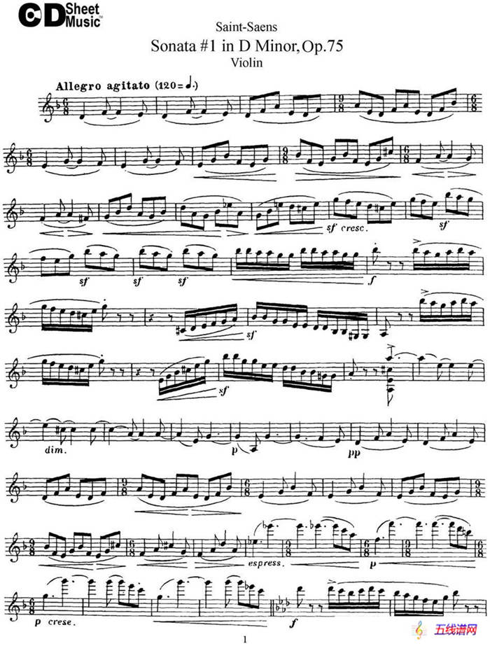 Violin Sonata No.1 in D Minor Op.75