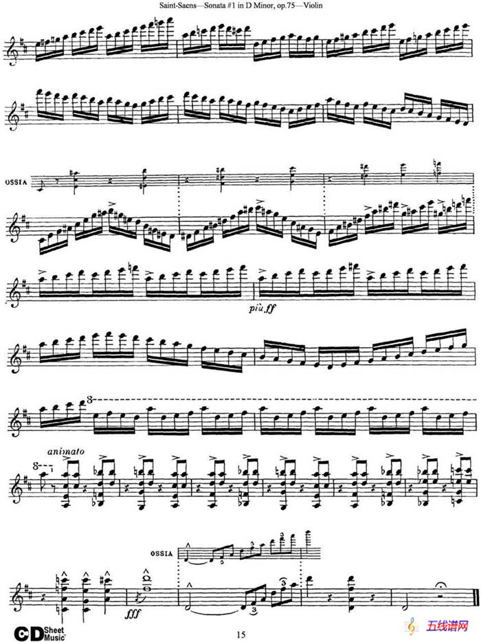 Violin Sonata No.1 in D Minor Op.75
