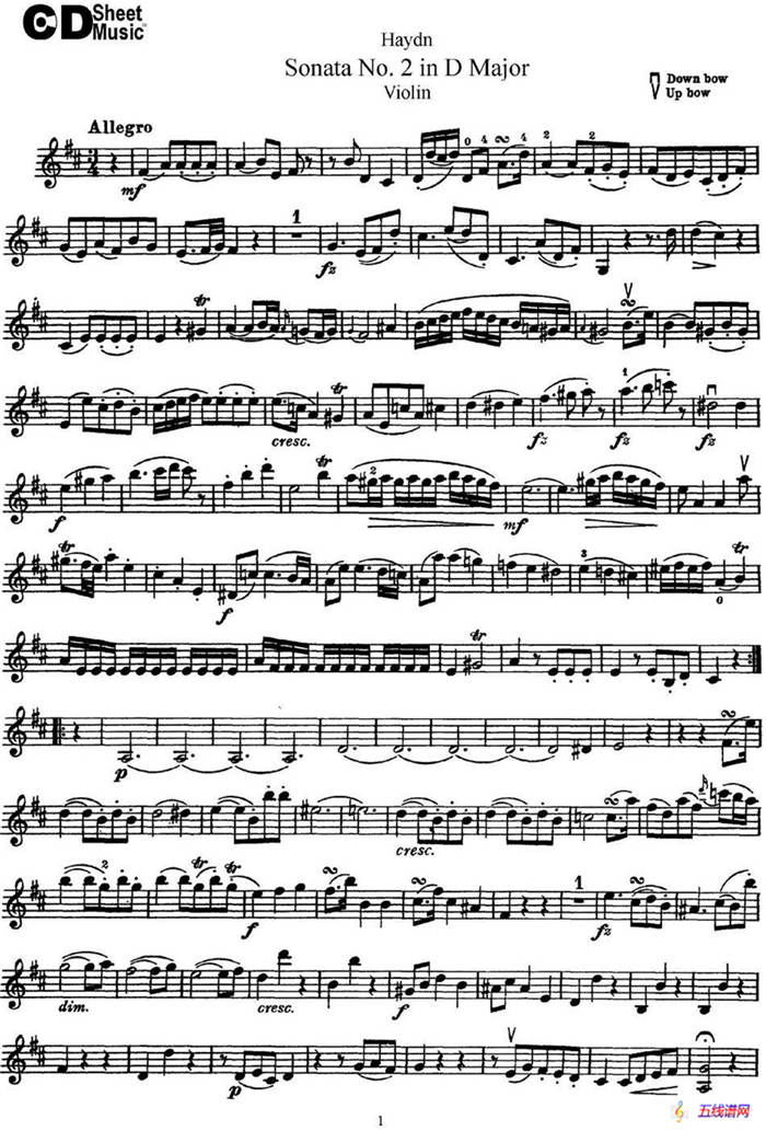 Violin Sonata No.2 in D Major