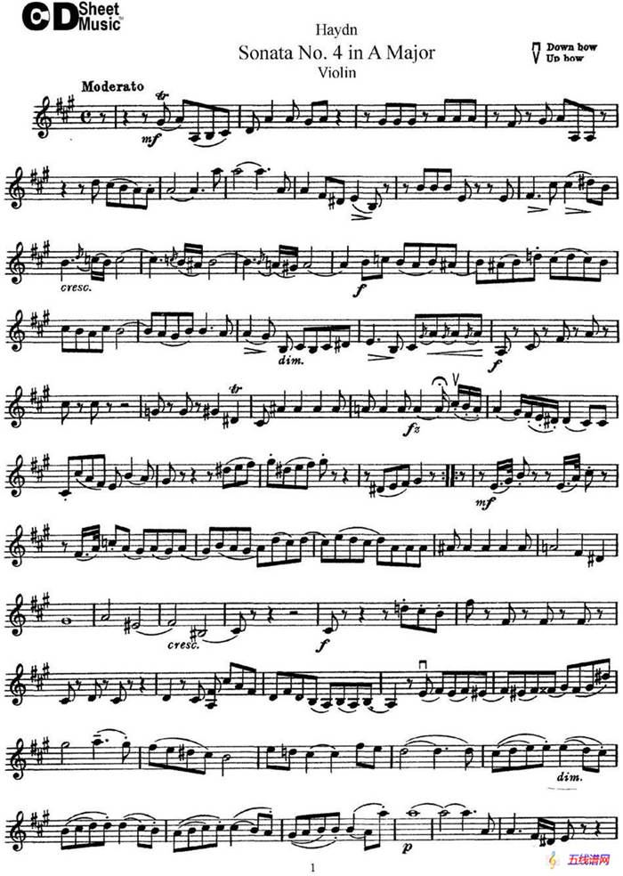 Violin Sonata No.4 in A Major