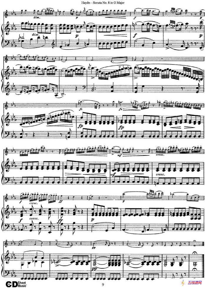 Violin Sonata No.8 in G Major（小提琴+钢琴伴奏）