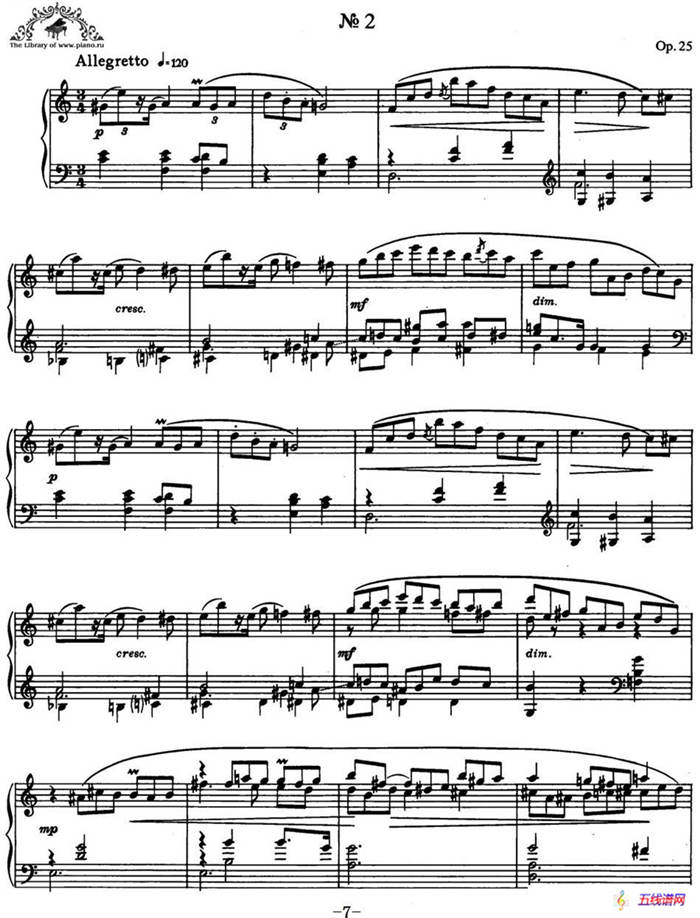 9首玛祖卡舞曲 Op.25（No.2）