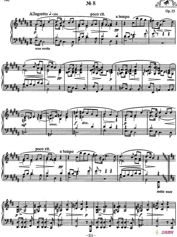 9首玛祖卡舞曲 Op.25（No.8）