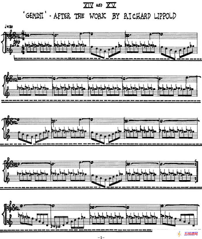 为加料钢琴而作的奏鸣曲与间奏曲（14、15）