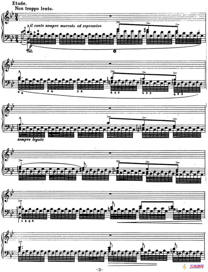 6首帕格尼尼大练习曲（Tremolo Etude Nr.1）