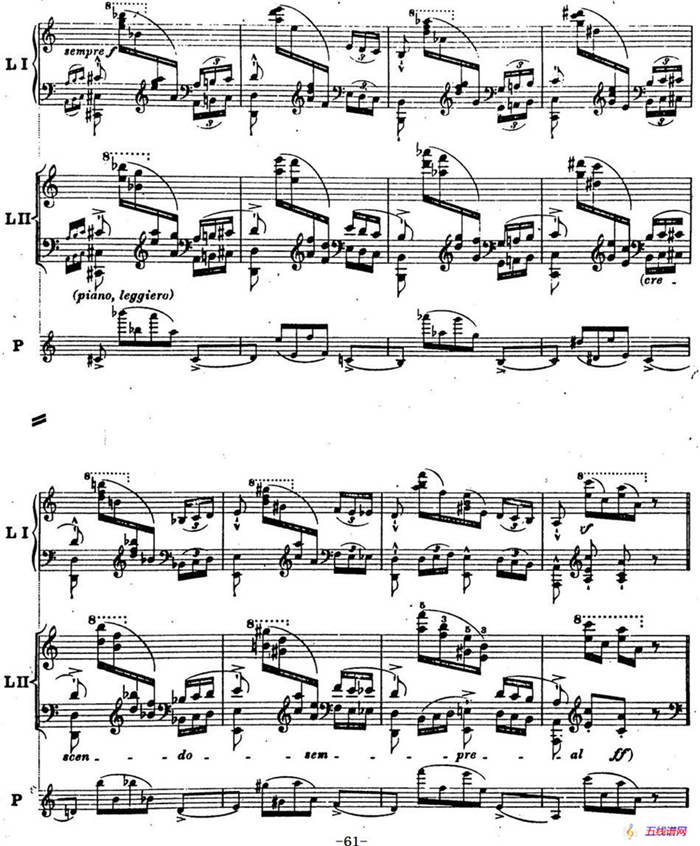 6首帕格尼尼大练习曲（Thema mit Variationen Etude Nr.6）