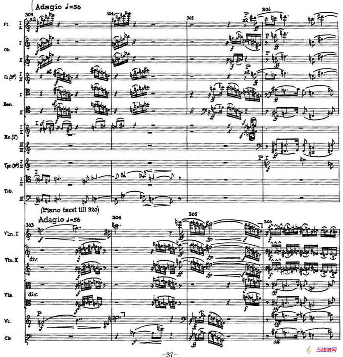 Piano Concerto Op.42（钢琴协奏曲总谱P35-66）