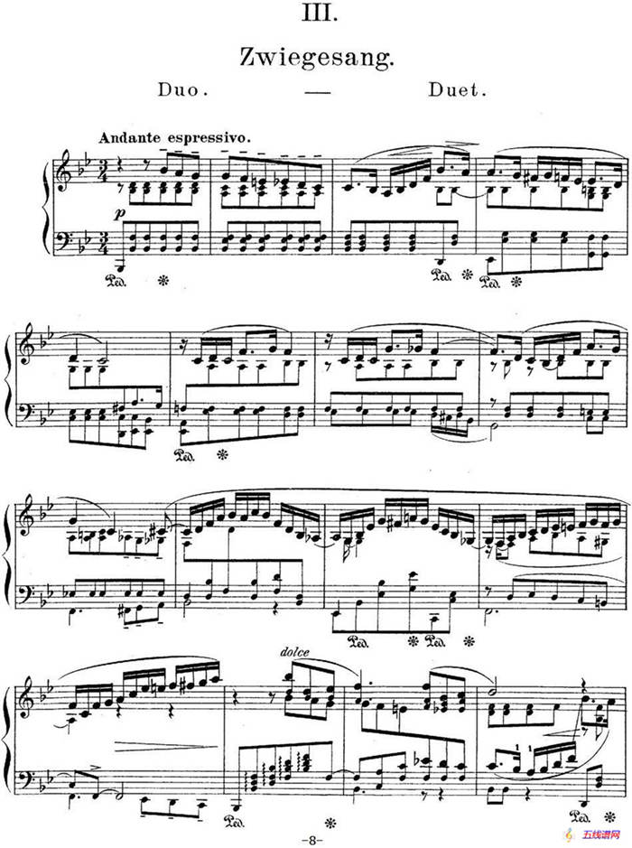 莫什科夫斯基-幻想小品集Op.52（Ⅲ）