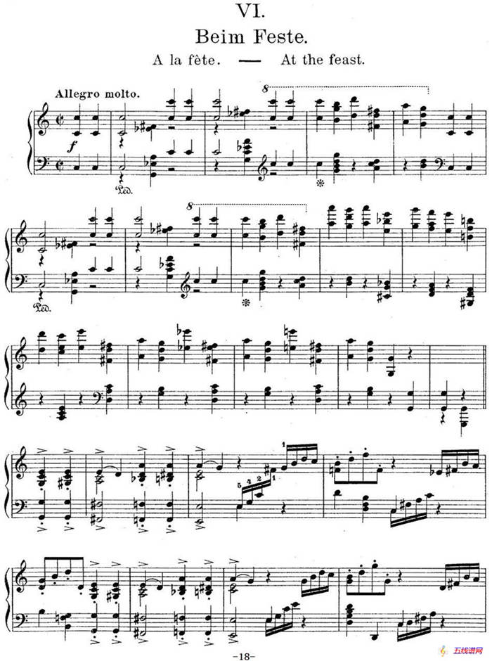 莫什科夫斯基-幻想小品集Op.52（Ⅵ）