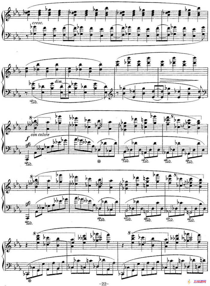 莫什科夫斯基-幻想小品集Op.52（Ⅵ）