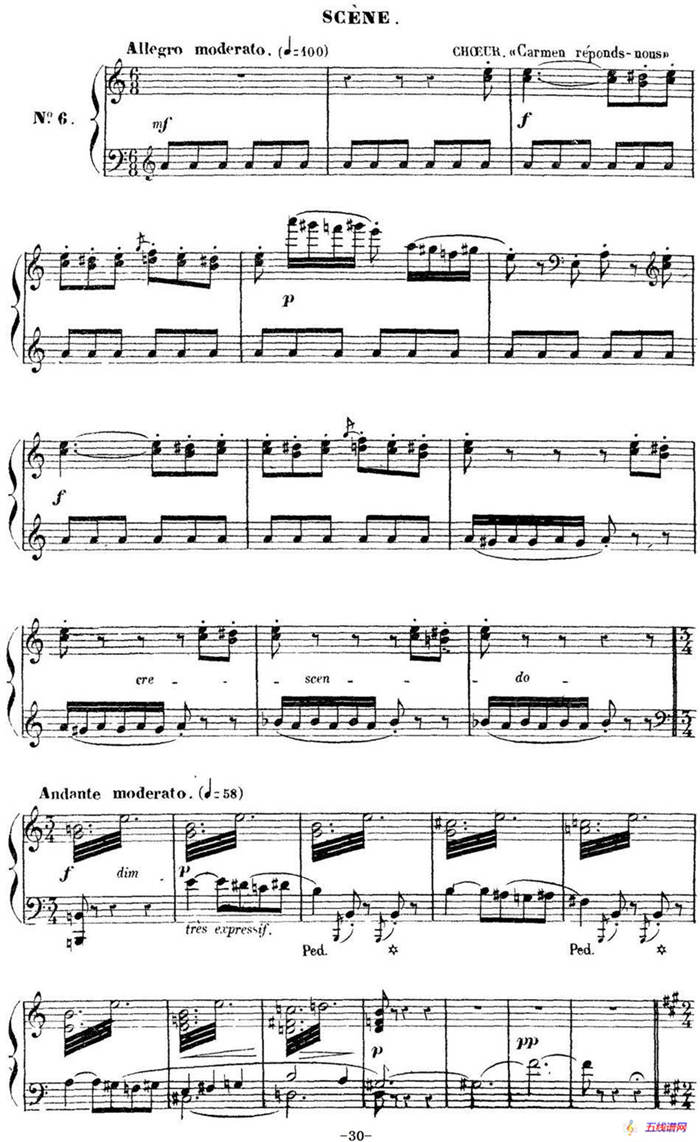 Carmen for Solo Piano（卡门全剧钢琴独奏版）（No.6）