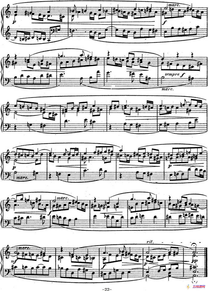 6 Preludes and Fugues Op.99（6首前奏曲与赋格·3）