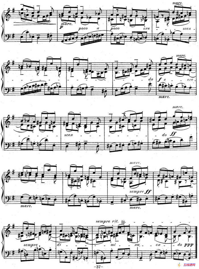 6 Preludes and Fugues Op.99（6首前奏曲与赋格·5）