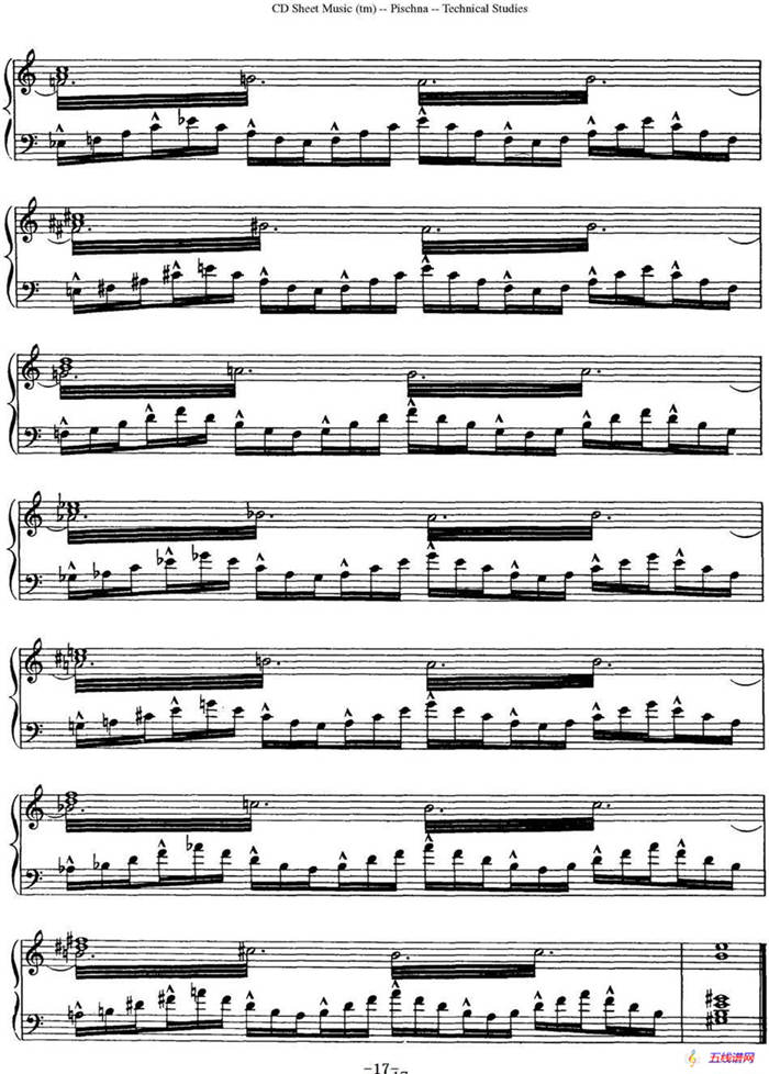 Technical Studies 60 Progressive Exercises （60首钢琴循序渐进练习曲 P11——20）